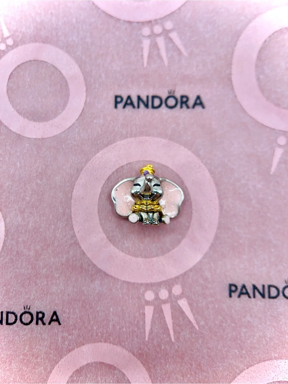 Pandora Disney Dumbo Two Tone Gold Plated Glitter Enamel Charm